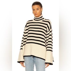 Brand New Toteme Signature Stripe Turtleneck Sweater sz.Small